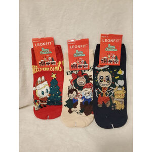 Still Ugly, But the socks Soft as Butter Labubu Christmas Socks. Women's 5-10